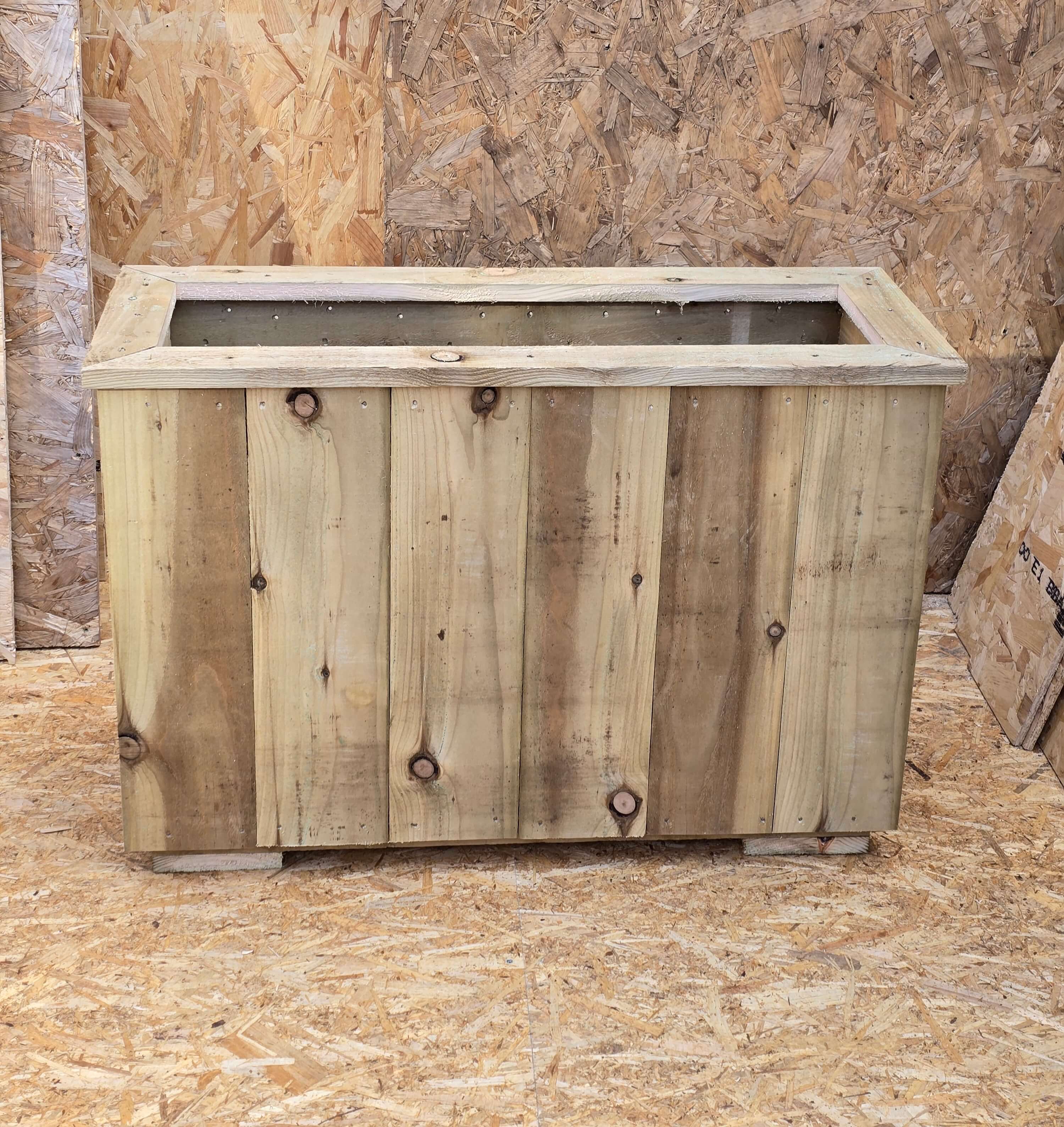 Rustic Wooden Garden Planter Custom Made by CRISY Carpentry UK